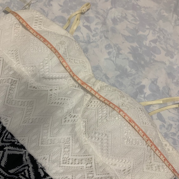 White Lace with Chiffon Cami Dress - Picture 4 of 7